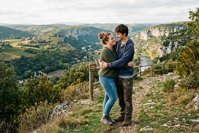 Couple amoureux se tenant dans les bras l'un de l'autre, moment de tendresse profonde et de connexion authentique