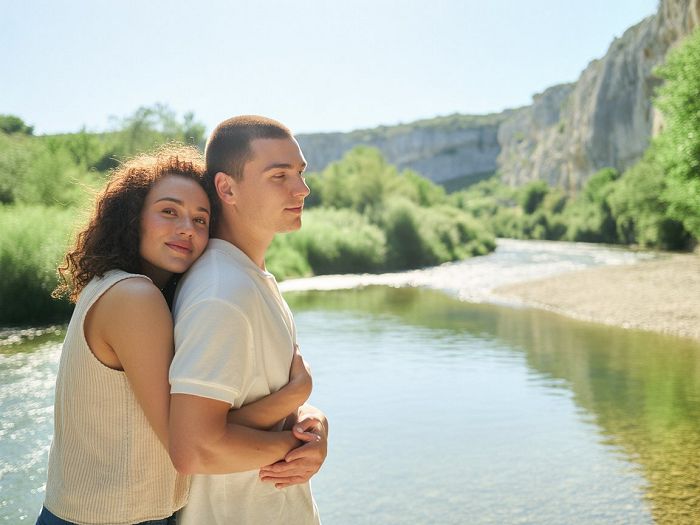 Couple qui a la chance de pouvoir vivre l'amour, ce que toi tu n'as jamais.
